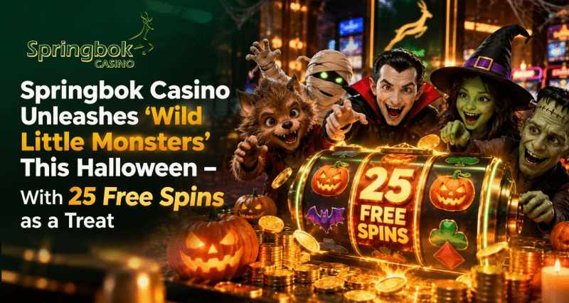 Springbok Casino Unleashes ‘Wild Little Monsters’ This Halloween – With 25 Free Spins as a Treat